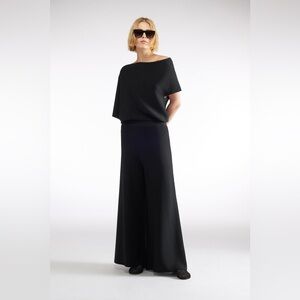 Liviana Conti WIDE-LEG TROUSERS in black
